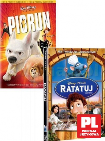 Piorun / Ratatuj (Disney) Pakiet [2DVD]