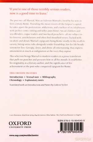 Epigrams With parallel Latin text Oxford World's Classics - Martial [KSIĄŻKA]