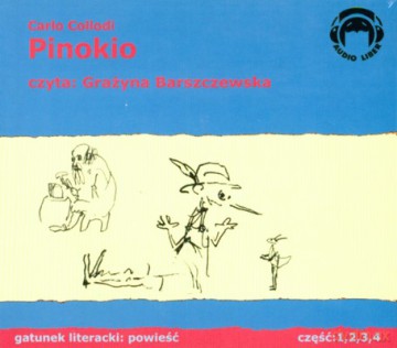 Pinokio Cz.1,2,3,4 (twarda) - Carlo Collodi [AUDIOBOOK] [CD]