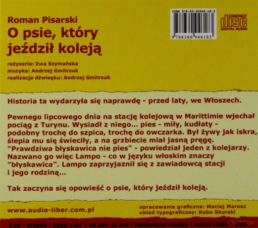 O Psie, Który Jeździł Koleją - Roman Pisarski [AUDIOBOOK] [CD]