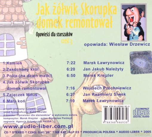 Jak Żółwik Skorupka Domek Remontował Opowieści Dla Straszaków Cz.3 [AUDIOBOOK] [CD]
