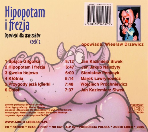 Hipopotam I Frezja Opowieści Dla Starszaków Cz.2 [AUDIOBOOK] [CD]