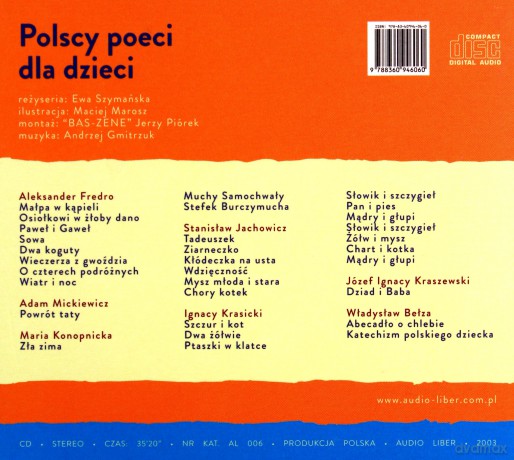 Polscy Poeci Dla Dzieci [AUDIOBOOK] [CD]