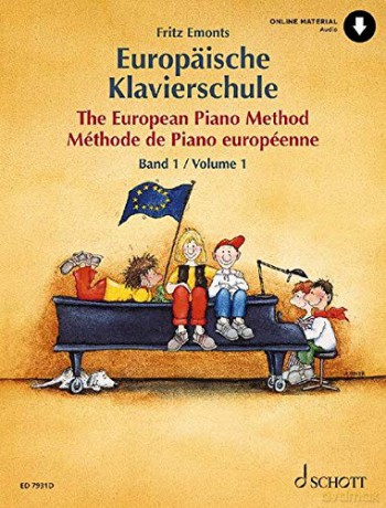 EUROPEAN PIANO METHOD BAND 1: Klavier. Ausgabe mit Online-Audiodatei - Fritz Emonts [KSIĄŻKA]