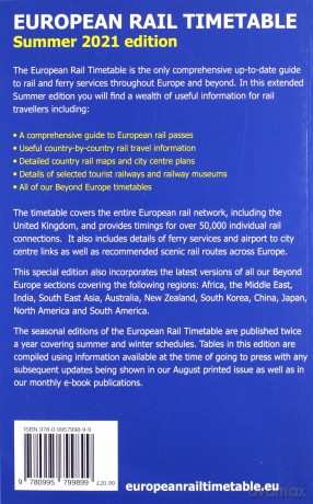 European Rail Timetable Summer 2021 - John Potter [KSIĄŻKA]