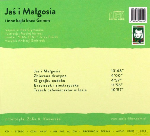 Jaś I Małgosia [AUDIOBOOK] [CD]