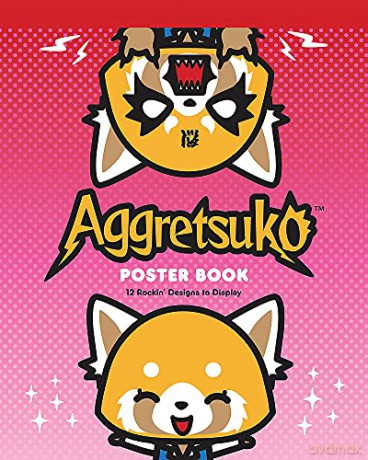 Aggretsuko Poster Book: 12 Rockin' Designs To Display - Sanrio Sanrio [KSIĄŻKA]