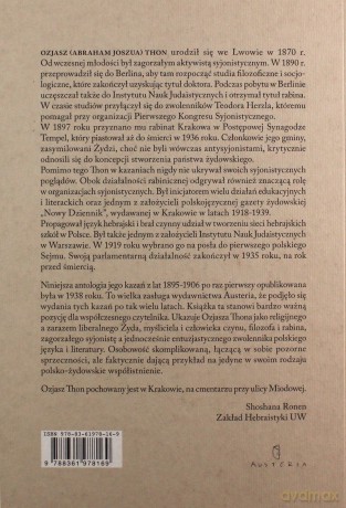 Kazania 1895-1906 - Ozjasz Thon [KSIĄŻKA]