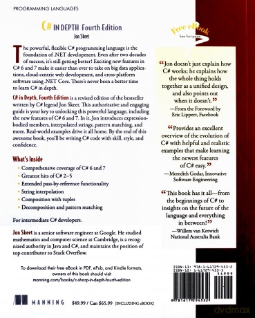 C# In Depth, 4E: Fourth Edition - Jon Skeet [KSIĄŻKA]