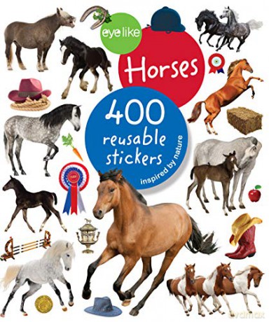 Eyelike Stickers: Horses [KSIĄŻKA]