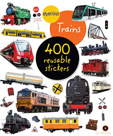 Eyelike Stickers: Trains: 1 [KSIĄŻKA]