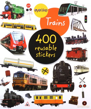 Eyelike Stickers: Trains: 1 [KSIĄŻKA]