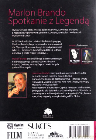 Marlon Brando O Sobie Samym - Lawrence Grobel [KSIĄŻKA]