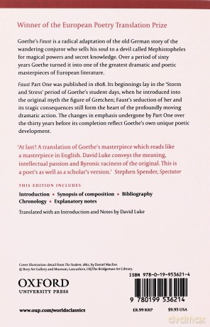 Faust: Part One Oxford World's Classics - J. W. von Goethe [KSIĄŻKA]
