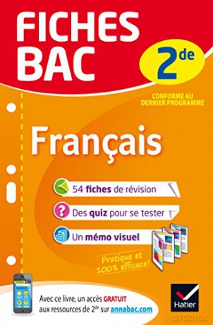 Fiches Bac: Francais: fiches de révision Seconde Fiches Bac 24 - Bertrand Darbeau [KSIĄŻKA]
