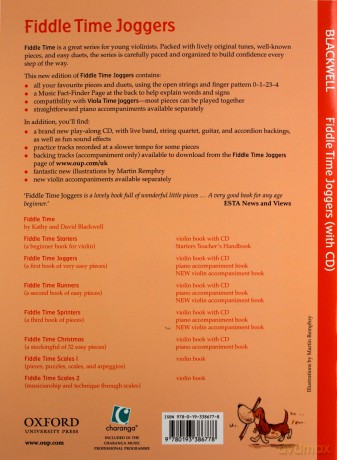 Fiddle Time Joggers + CD: A first book of very easy pieces for violin - Kathy Blackwell [KSIĄŻKA]