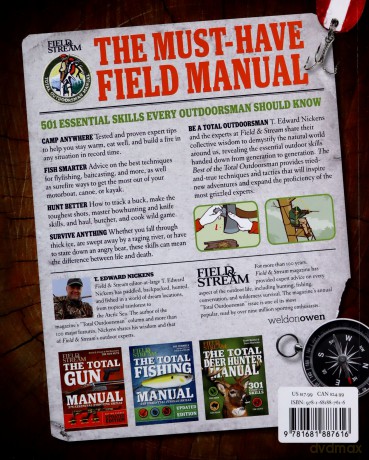 Field and Stream: Best of Total Outdoorsman: Survival Handbook Outdoor Survival Gifts for Outdoorsman 501 Essential Tips and Tricks - T. Edward Nickens [KSIĄŻKA]