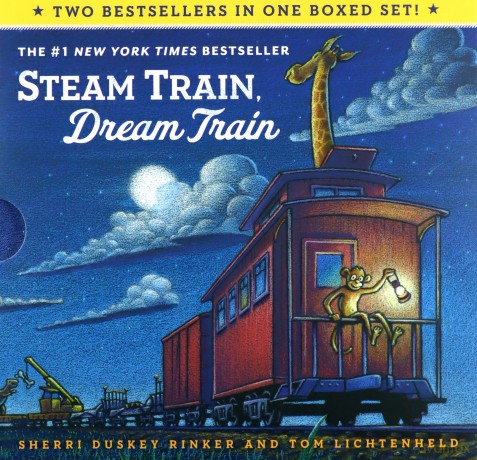 Goodnight, Goodnight, Construction Site And Steam Train, Dream Train Board Books Boxed Set: (Board Books For Babies, Preschool Books, Picture Books For Toddlers): 1 - Sherri Duskey Rinker [KSIĄŻKA]
