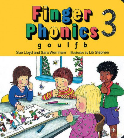 Finger Phonics book 3: in Precursive Letters British English edition Jolly Phonics: Finger Phonics - Sue Lloyd [KSIĄŻKA]