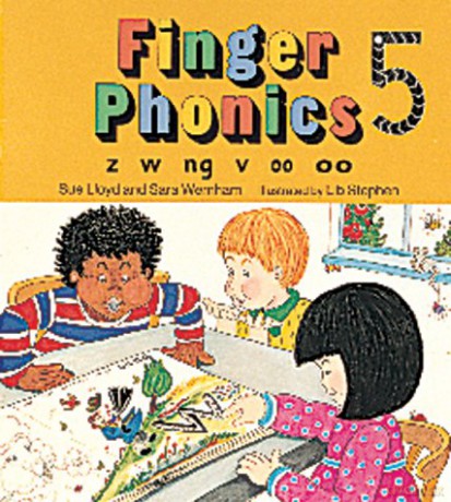 Finger Phonics book 5: in Precursive Letters British English edition Jolly Phonics: Finger Phonics - Sara Wernham [KSIĄŻKA]