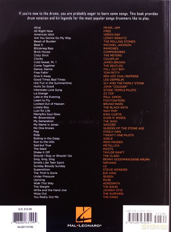 First 50 Songs You Should Play On Drums - Hal Leonard Corp [KSIĄŻKA]