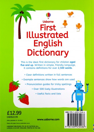 First Illustrated English Dictionary Illustrated Dictionaries and Thesauruses: 1 - Rachel Wardley [KSIĄŻKA]