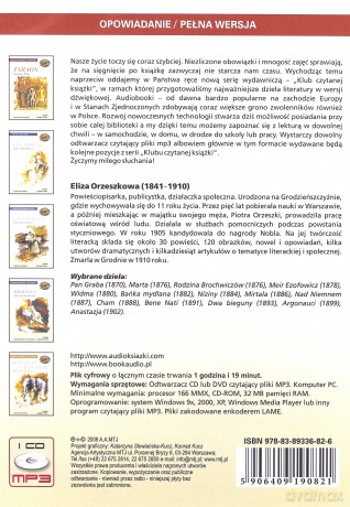 ABC - Eliza Orzeszkowa [AUDIOBOOK] [CD]