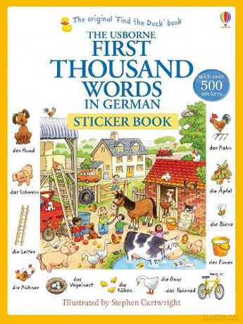 First Thousand Words in German Sticker Book: 1 First Thousand Words Sticker Book - Heather Amery [KSIĄŻKA]