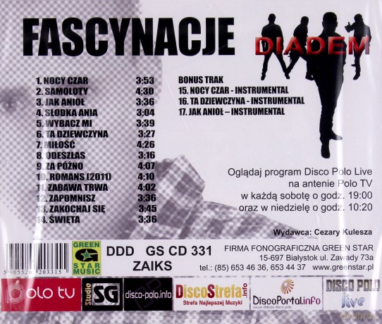 Diadem: Fascynacje [CD]