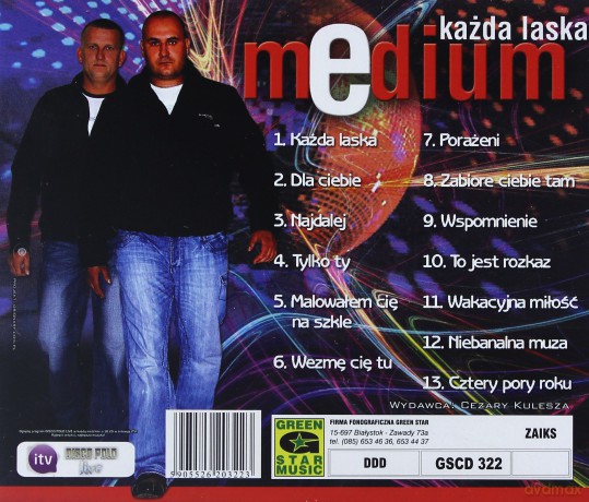Medium: Każda laska [CD]