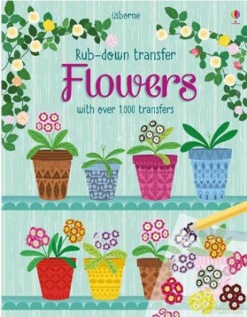 Flowers Rub-down Transfer Books - Hannah Watson [KSIĄŻKA]