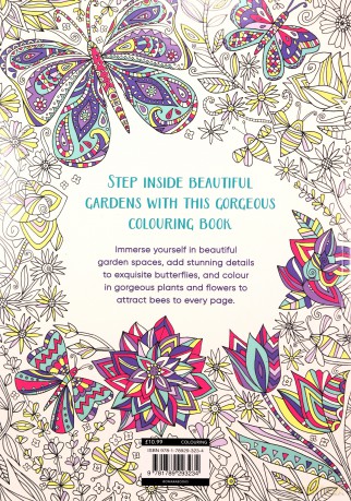 Flowers, Bees and Butterflies: A Relaxing Colouring Book Colour Yourself Calm, 1 [KSIĄŻKA]