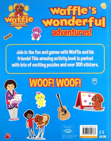 Fun with Waffle! Sticker Activity Waffle the Wonder Dog - Scholastic, [KSIĄŻKA]