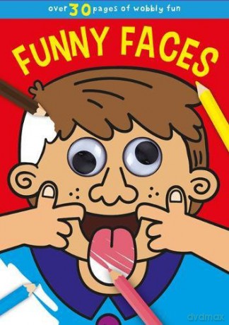 Funny Faces Wobbly Eyes Colouring Jumbo [KSIĄŻKA]