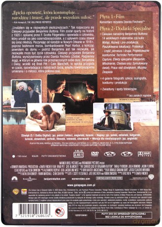 Ciekawy przypadek Benjamina Buttona (steelbook) [2DVD]