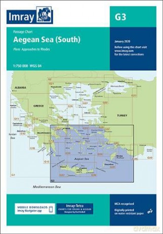 G3 Aegean Sea South 2020 Imray G Charts - Imray [KSIĄŻKA]