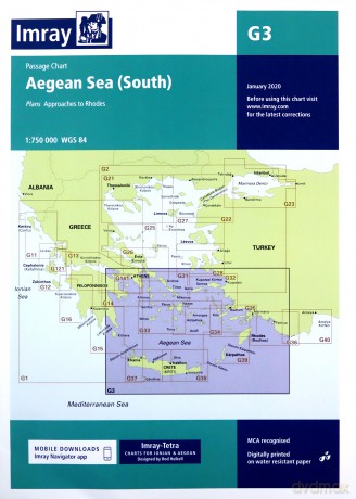 G3 Aegean Sea South 2020 Imray G Charts - Imray [KSIĄŻKA]