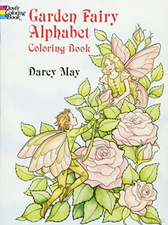 Garden Fairy Alphabet Coloring Book Dover Coloring Books - Darcy May [KSIĄŻKA]
