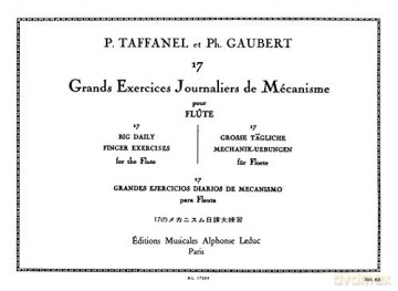 Gaubert: 17 Exercices Journaliers De Mecanisme Pour Flte Traversiere [KSIĄŻKA]
