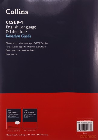 GCSE 9-1 English Language and Literature Revision Guide: Ideal for home learning, 2022 and 2023 exams Collins GCSE Grade 9-1 Revision - Collins GCSE [KSIĄŻKA]
