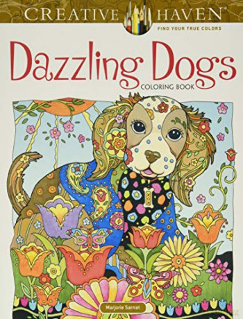 Creative Haven Dazzling Dogs Coloring Book [KSIĄŻKA]