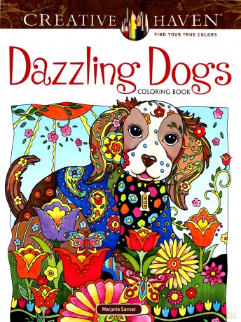 Creative Haven Dazzling Dogs Coloring Book [KSIĄŻKA]