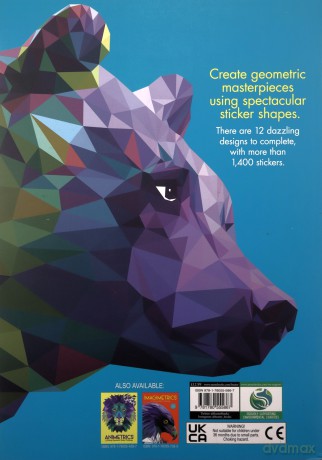 Geometrics: A Striking Geometric Sticker Challenge Sticker by Number Geometric Puzzles, 2 - Jack Clucas [KSIĄŻKA]
