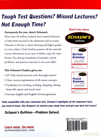 German Vocabulary SCHAUMS' HUMANITIES SOC SCIENC - Edda Weiss [KSIĄŻKA]