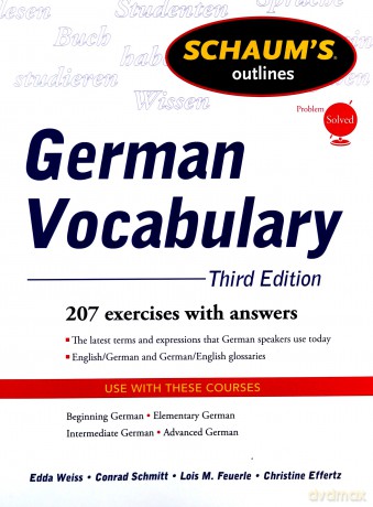 German Vocabulary SCHAUMS' HUMANITIES SOC SCIENC - Edda Weiss [KSIĄŻKA]