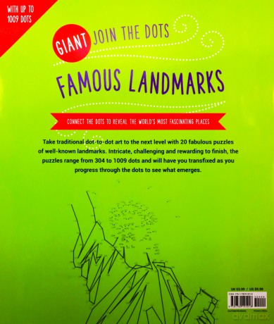 Giant Join the Dots: Famous Landmarks: Connect the Dots to Reveal the World's Most Fascinating Places - Glyn Bridgewater [KSIĄŻKA]