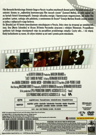 Ostatnie tango w Paryżu [DVD]