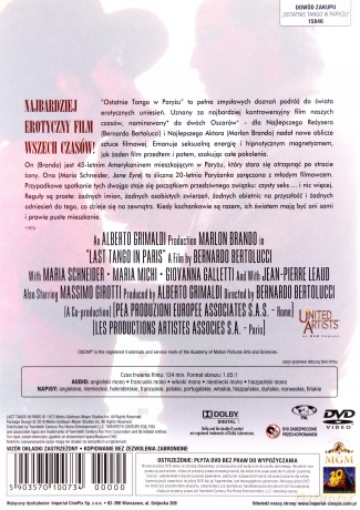 Ostatnie tango w Paryżu [DVD]