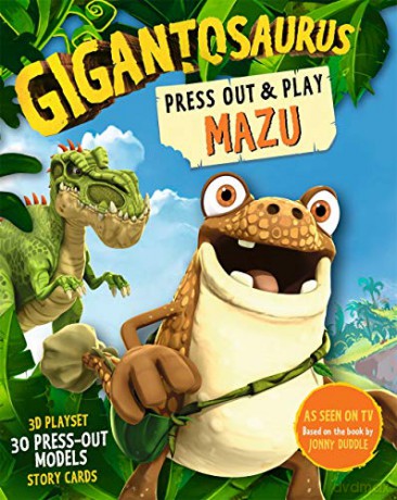 Gigantosaurus: Press Out and Play MAZU - Cyber Group Studios [KSIĄŻKA]