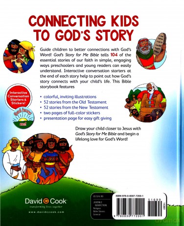 God's Story for Me Bible: 104 Life-Shaping Bible Stories for Children - David C. Cook [KSIĄŻKA]
